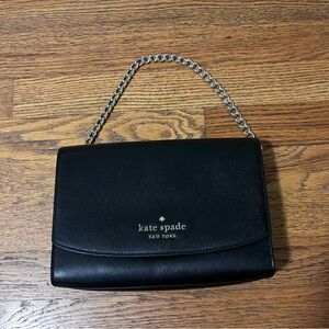 Kate Spade Black Leather Shoulder Bag